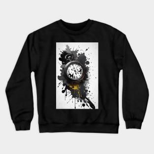 Ink Style Pocket Watches Crewneck Sweatshirt